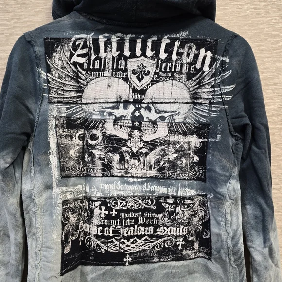 ☠️ Vintage Affliction House Of Jealous Souls Hoodie - Picture 7 of 9